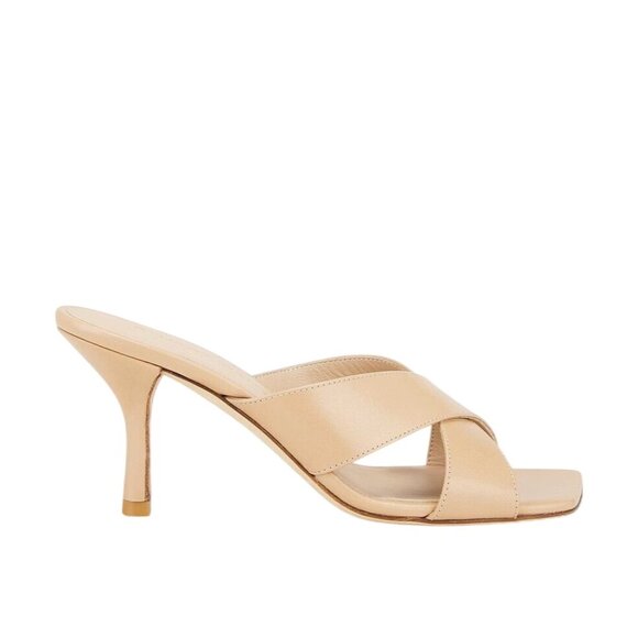 Stuart Weitzman Dayna Slides 75 in Adobe 7 with Box Womens High Heels